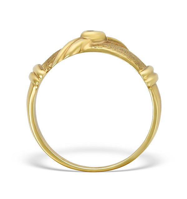 9K Gold Diamond Solitaire Ring - A3802